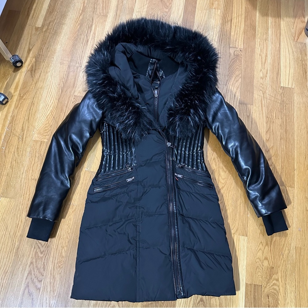 Sicily Faux Leather Winter Coat